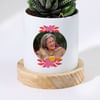 Gift Amazing Mom Personalized Mother's Day Zebra Succulent