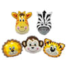 Gift Animal Kingdom Foil Balloons - Set Of 5