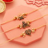 Gift Antique Divinity Pearl Rakhis With Doda Barfi
