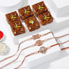 Antique Divinity Pearl Rakhis With Doda Barfi Online