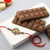Antique Metal Peacock Rakhi with Dairy Chocolates (2 Pcs) Online