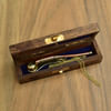 Gift Antique Nautical Boatswain's Pipe in Sheesham Wood Box