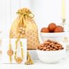 Antique Pearl Bhaiya Bhabhi Rakhi Hamper Online
