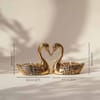 Buy Antique Swan Couple Candle Holder