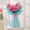 Aqua Blush Rose Bouquet