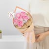 Aqua Pink Rose Bouquet for Mother's Day