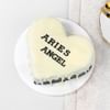 Aries Angel Birthday Heart Cake (600 Gm) Online