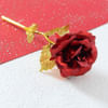 Gift Artificial Gold Plated Red Rose