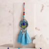 Gift Artistic Blue Tassel Lumba Rakhi