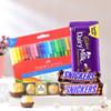 Artistic Delights And Chocolate Treats Hamper Online