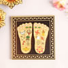 Gift Auspicious Lakshmi Charan Paduka In Wood