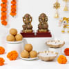 Auspicious Laxmi Ganesha Idols Diwali Hamper Online