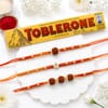 Auspicious Religious Rakhi Set with Toblerone Online
