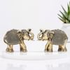 Auspicious Royal Elephant Brass Idol-Set Of 2 Online