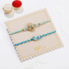 Buy Bal Krishna And Peacock Pastel Meenakari Rakhis - Set Of 2