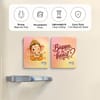 Gift Bappa in Heart Fridge Magnet - Set of 2