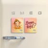 Bappa in Heart Fridge Magnet - Set of 2