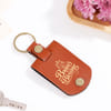 Shop Bappa's Blessing Personalized Leather Photo Keychain