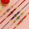 Gift Bead It Up Set of 5 Semi Precious Stone Rakhis