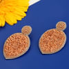 Buy Beaded Drop Orange Earrings