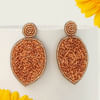 Shop Beaded Drop Orange Earrings