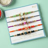 Buy Beads Pearls And CZ Rakhi (Set of 5)