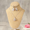 Shop Beautiful Cutwork and Crystal Studded Pendent Set