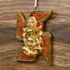 Gift Beautiful White Metal Swastik with Ganesha