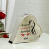 Gift Beautiful Woman Personalized Metal Heart Decor