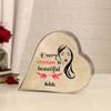 Beautiful Woman Personalized Metal Heart Decor