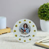 Bee Happy Personalized Wooden Table Clock Online