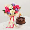 Beloved Chocolate Cake and Floral Delight Combo
