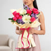 Buy Beloved Truffle Cake and Floral Delight Combo