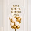 Gift Best Bhaiya Bhabhi Ever Balloon Arrangement