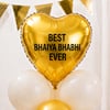 Buy Best Bhaiya Bhabhi Ever Golden Balloon Bouquet