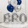 Shop Best Bro Blue & Silver Balloon Bouquet for Rakhi
