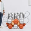 Best Bro Brown & Silver Balloon Bouquet for Rakhi