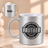 Best Brother Personalized Silver Mug