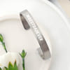 Gift Best Dad Ever Silver Cuff Bracelet