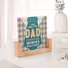 Gift Best Dad Personalized Frame And Bouquet Set