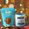 Best Friend Brother Mug with Dry Fruits Hamper Online