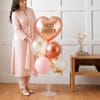 Gift Best Sister Ever Rose Gold Balloon Arrangement