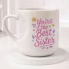 Best Sister White Heart Mug Online
