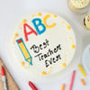 Shop Best Teacher Ever VanillaPineapple Cream Cake (1 Kg)