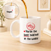 Best Teacher in the World Personalized Mug