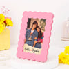 Shop Better Together Personalized Pink Photo Frame