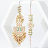 Gift Bhaiya Bhabhi Pearl Rakhi