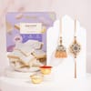 Bhaiya Bhabhi Rakhi Set with Kaju Katli