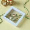 Gift Bhaiya Bhabhi Rakhi with Ghevar in Gift Box