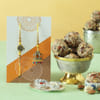 Bhaiya Bhabhi Rakhi with Ladoo & Roli Chawal Container Online